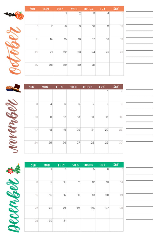 4Q Calendar